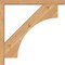 Ekena Millwork Westlake Block Smooth Bracket w/ Offset Brace, Western Red Cedar, 3 1/2"W x 24"D x 24"H BKT0402X24X24WTL05SWR - alternate 4